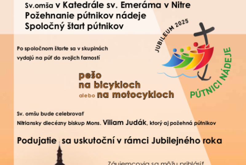Požehnanie pútnikov nádeje na Nitrianskom hrade